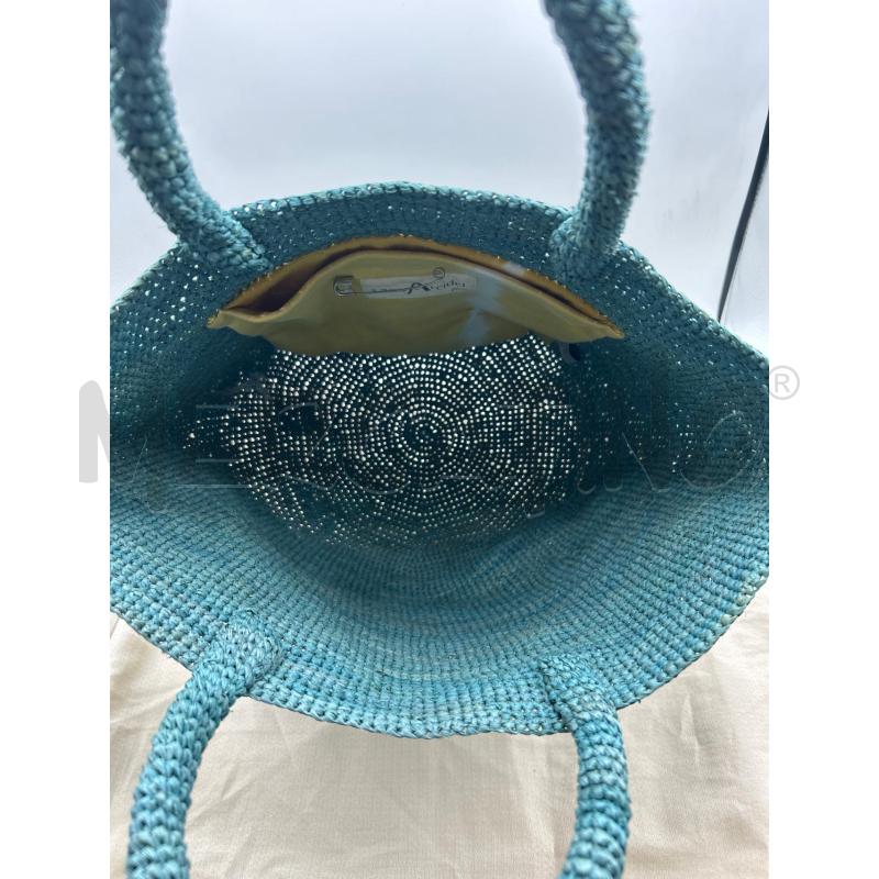 BORSA DONNA AZZURRA SANS ARCIDET PARIS | Mercatino dell'Usato Ravenna 5