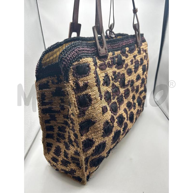 BORSA DONNA BEIGE JAMIN PUECH RAFIA | Mercatino dell'Usato Ravenna 2