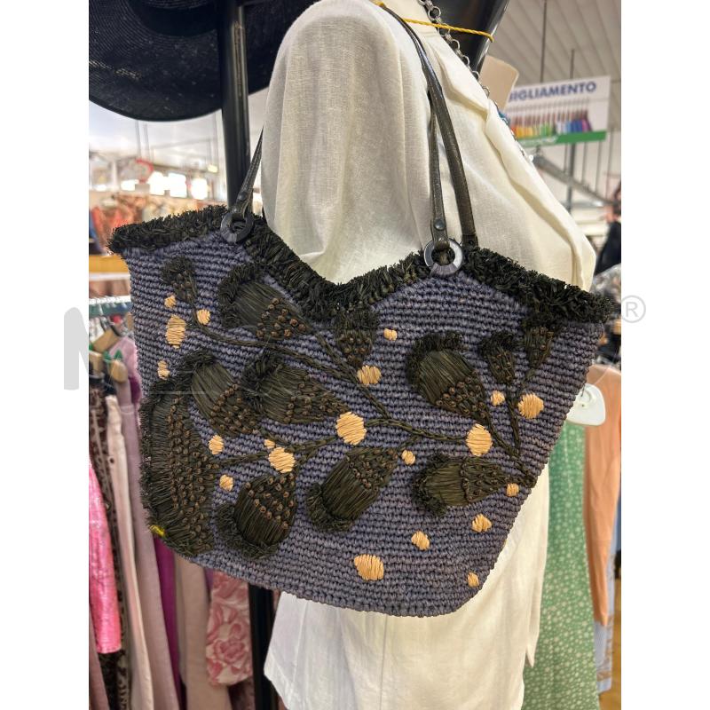 BORSA DONNA VIOLA JAMIN PUECH RAFIA | Mercatino dell'Usato Ravenna 5