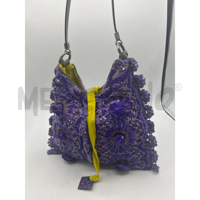 BORSETTA DONNA VIOLA JAMIN PUECH PAIETTES | Mercatino dell'Usato Ravenna 1