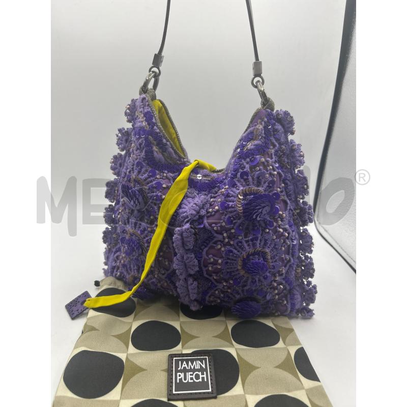 BORSETTA DONNA VIOLA JAMIN PUECH PAIETTES | Mercatino dell'Usato Ravenna 2