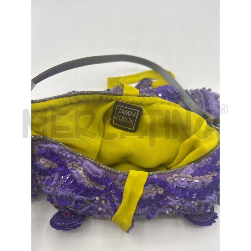 BORSETTA DONNA VIOLA JAMIN PUECH PAIETTES | Mercatino dell'Usato Ravenna 3