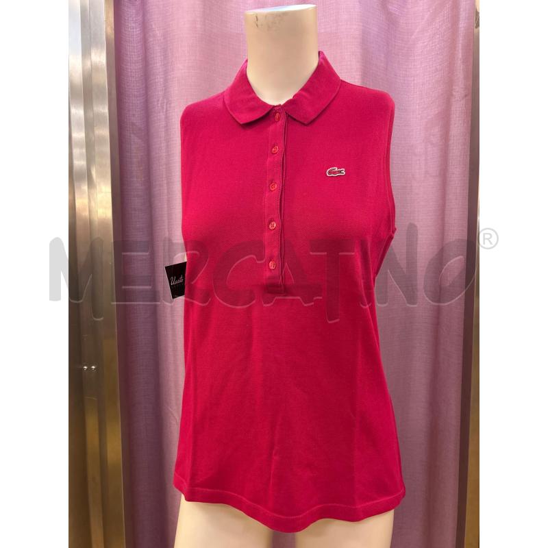 CANOTTA DONNA FUXIA LACOSTE | Mercatino dell'Usato Ravenna 1