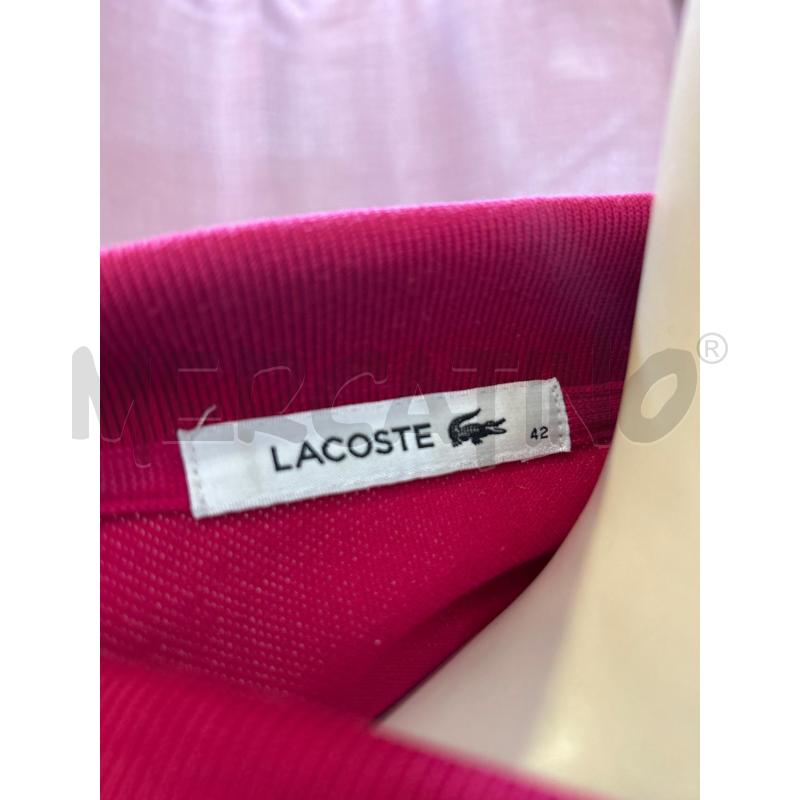 CANOTTA DONNA FUXIA LACOSTE | Mercatino dell'Usato Ravenna 3