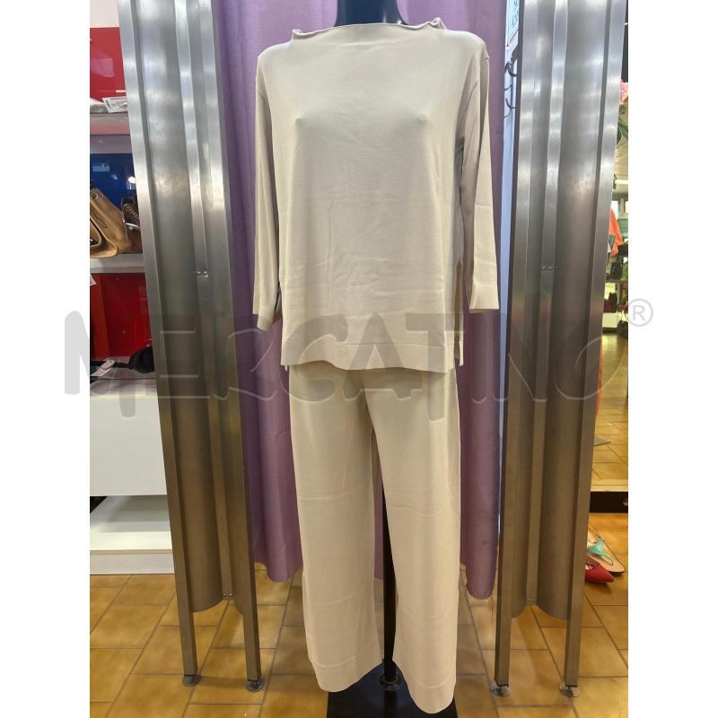 COMPLETO DONNA BEIGE L.CONTI PANTALONE E MAGLIA | Mercatino dell'Usato Ravenna 1