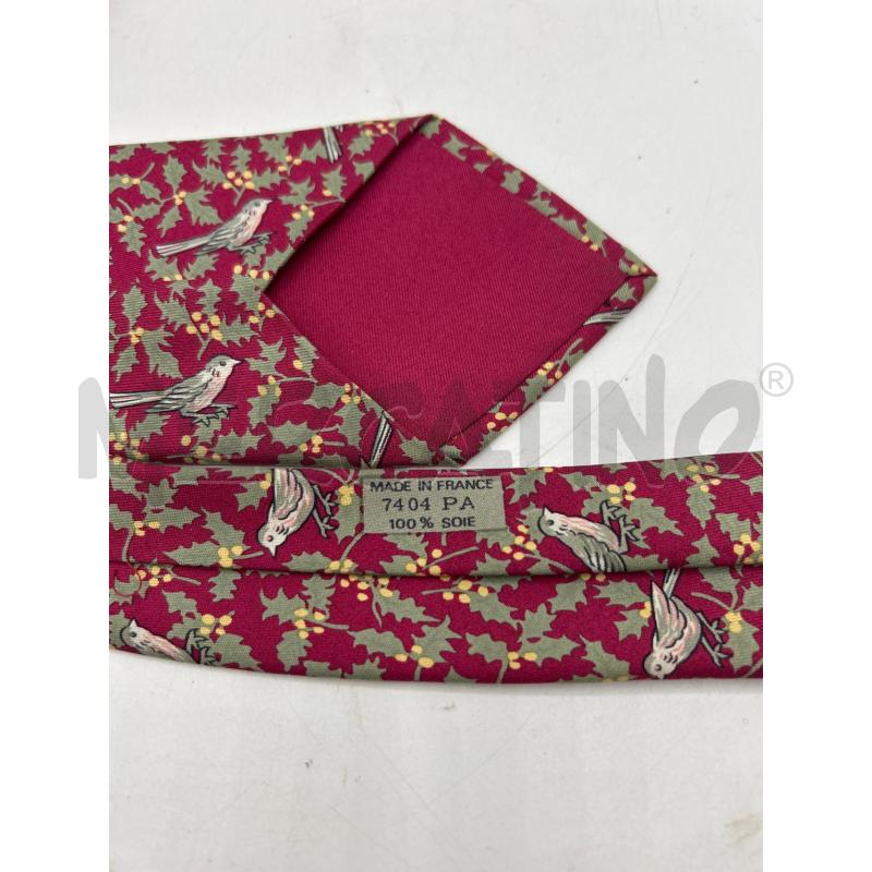 CRAVATTA BORDEAUX HERMES UCCELLINI | Mercatino dell'Usato Ravenna 5