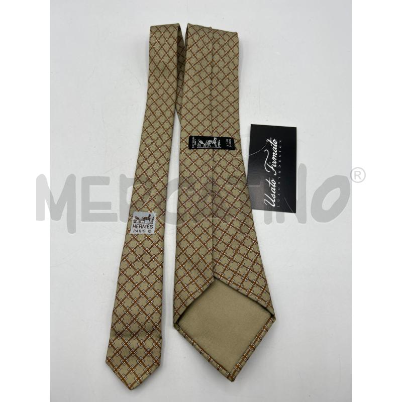 CRAVATTA SABBIA HERMES | Mercatino dell'Usato Ravenna 5