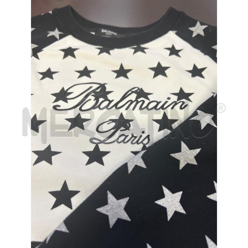 FELPA DONNA BIANCA STELLE BALMAIN PARIS | Mercatino dell'Usato Ravenna 4