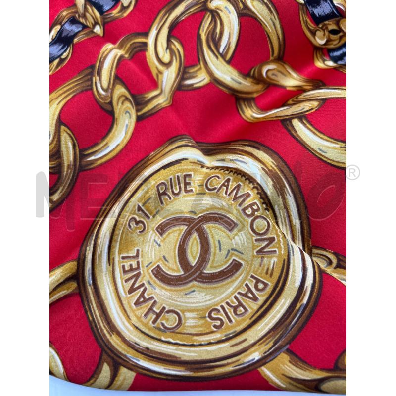 FOULARD ROSSO CHANEL | Mercatino dell'Usato Ravenna 4