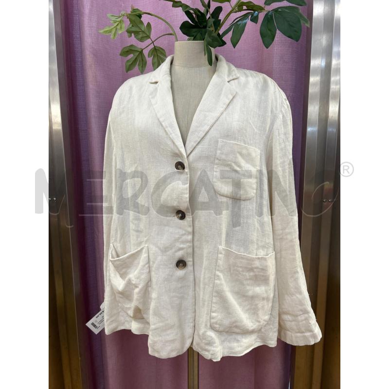 GIACCA DONNA AVORIO KILTIE LINO | Mercatino dell'Usato Ravenna 1