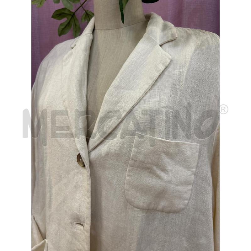 GIACCA DONNA AVORIO KILTIE LINO | Mercatino dell'Usato Ravenna 5