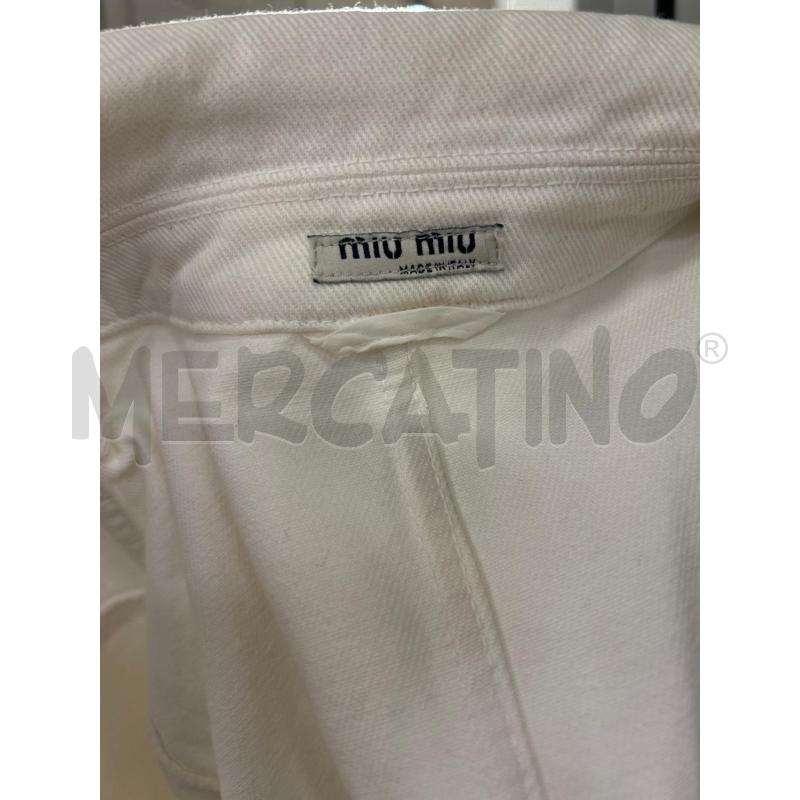 GIACCA DONNA BIANCA MIU MIU TESSUTO JEANS | Mercatino dell'Usato Ravenna 3