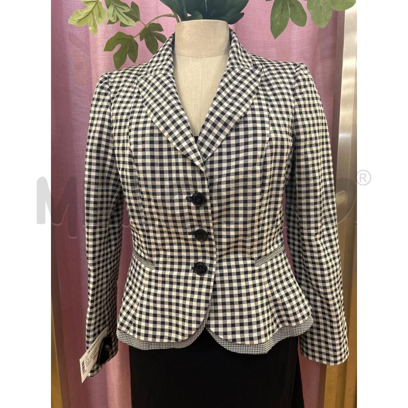 GIACCA DONNA BLU MOSCHINO CHEAPANDCHIC QUADRETTI | Mercatino dell'Usato Ravenna 1