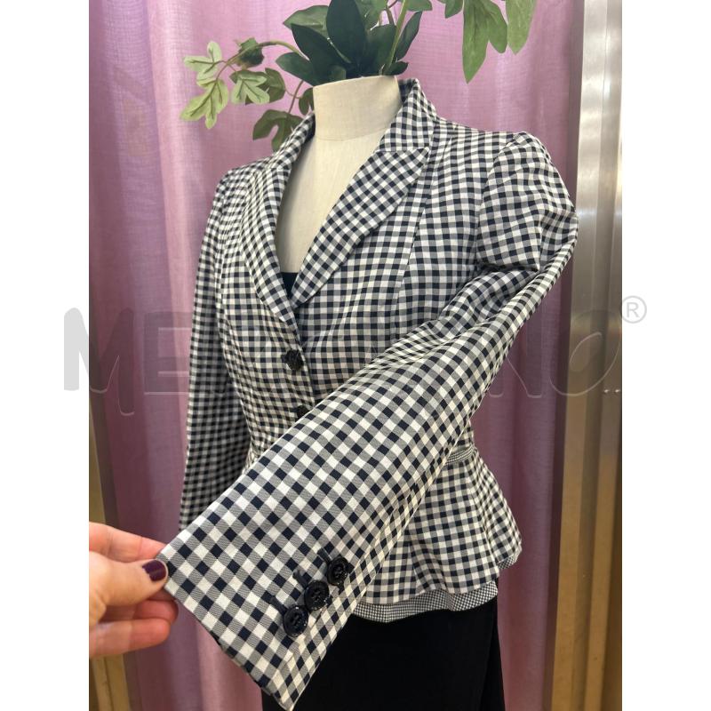 GIACCA DONNA BLU MOSCHINO CHEAPANDCHIC QUADRETTI | Mercatino dell'Usato Ravenna 2