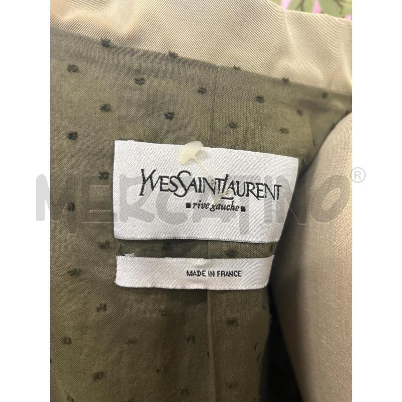 GIACCA DONNA VERDE YVES SAINT LAURENT RIVE GAUCHE | Mercatino dell'Usato Ravenna 4
