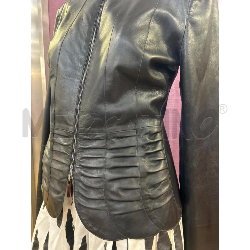 GIACCA PELLE DONNA NERA EMPORIO ARMANI | Mercatino dell'Usato Ravenna 2