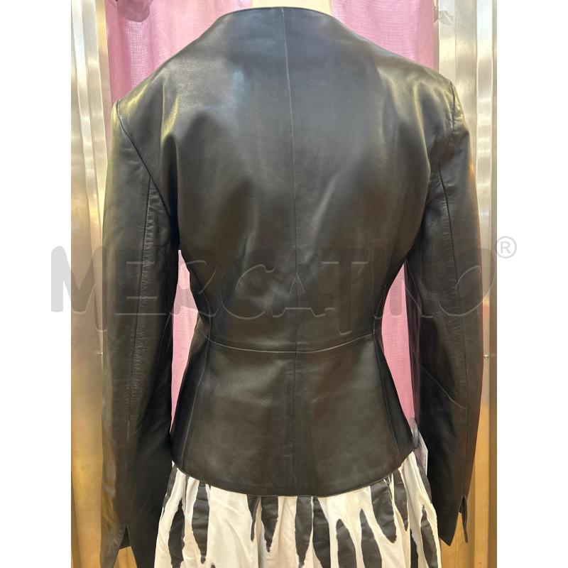 GIACCA PELLE DONNA NERA EMPORIO ARMANI | Mercatino dell'Usato Ravenna 3