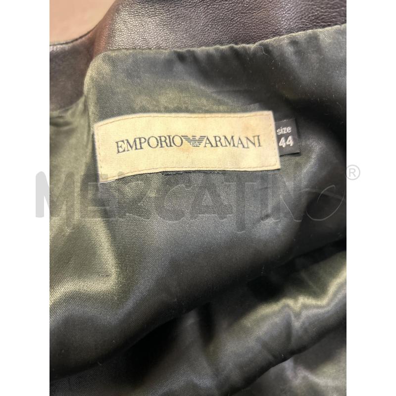 GIACCA PELLE DONNA NERA EMPORIO ARMANI | Mercatino dell'Usato Ravenna 4