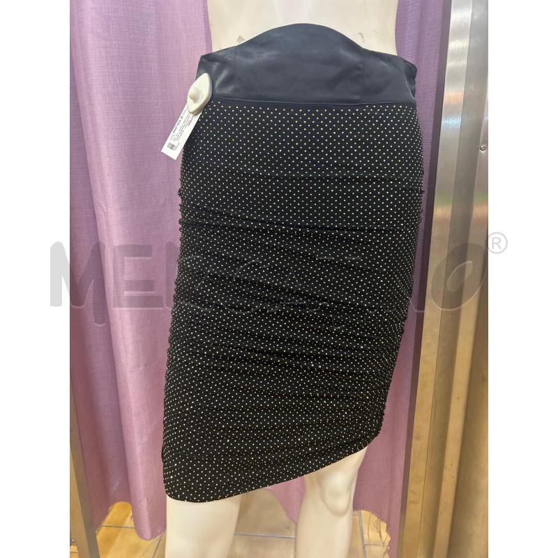 GONNA NERA PIERRE BALMAIN BORCHIE DORATE | Mercatino dell'Usato Ravenna 1