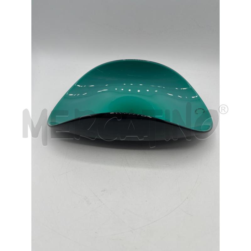PIATTO VETRO VENINI VERDE E NERO | Mercatino dell'Usato Ravenna 3