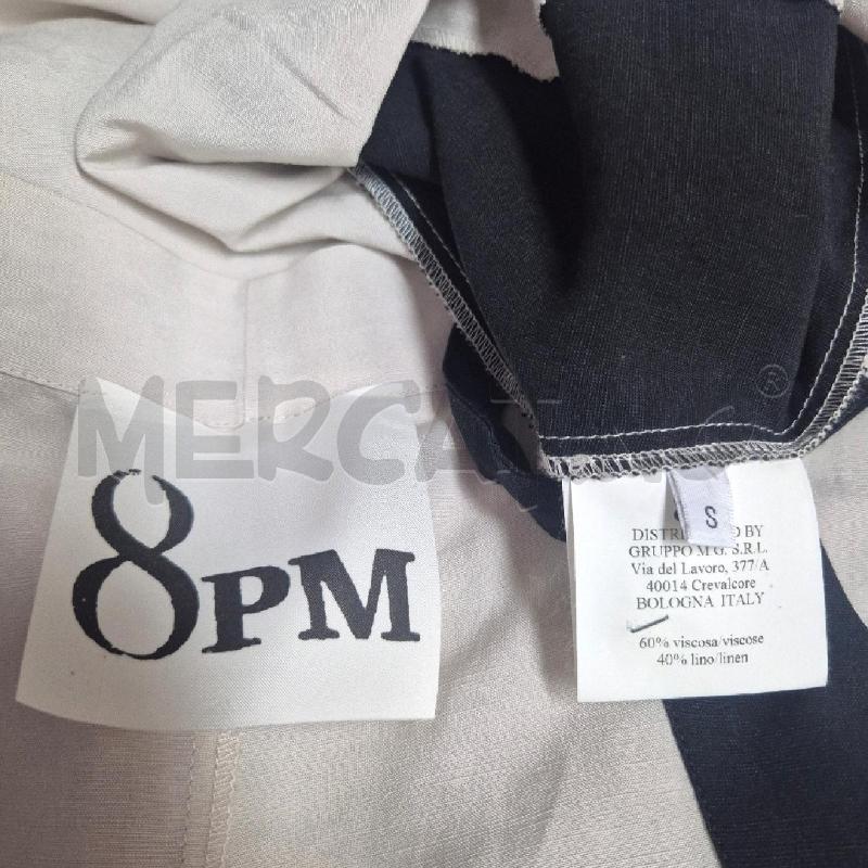 ABITO DONNA 8PM MISTO LINO GHIACCIO NERO LUNGO | Mercatino dell'Usato Cervia 5