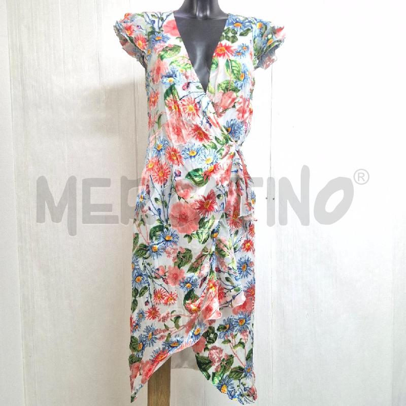 ABITO DONNA ALICE+OLIVIA BIANCO FIORI ROSSI BLU ROSA | Mercatino dell'Usato Cervia 1