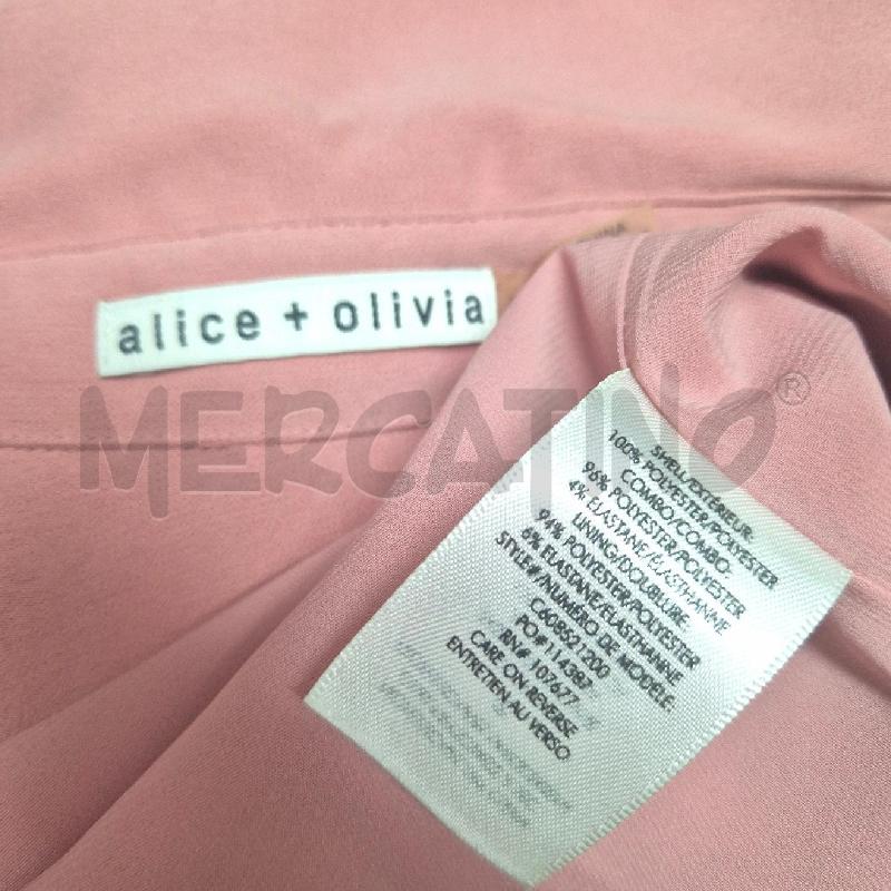 ABITO DONNA ALICE+OLIVIA ROSA CON CINTURA BORDINO BORDEAUX | Mercatino dell'Usato Cervia 5