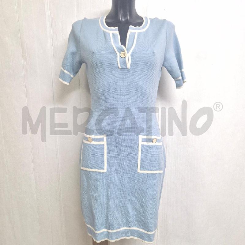 ABITO DONNA DANIELA DREI AZZURRO CON BOTTONE | Mercatino dell'Usato Cervia 1
