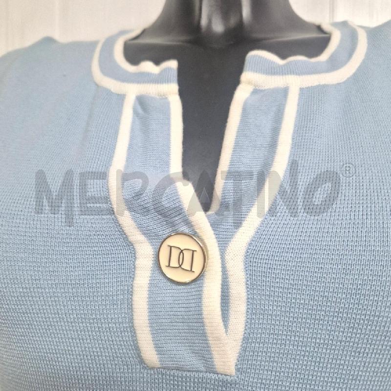 ABITO DONNA DANIELA DREI AZZURRO CON BOTTONE | Mercatino dell'Usato Cervia 2