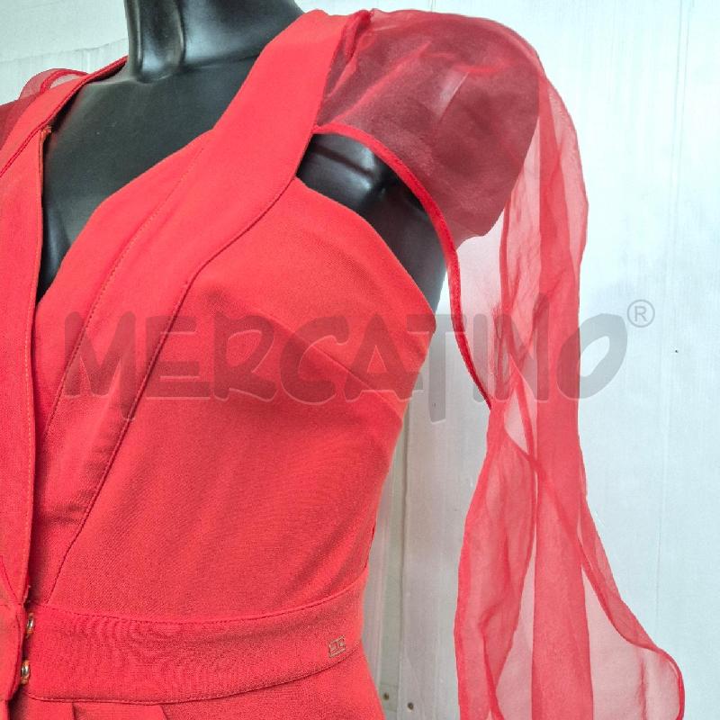 ABITO DONNA ELISABETTA FRANCHI CORALLO MANICHE VELATE | Mercatino dell'Usato Cervia 2