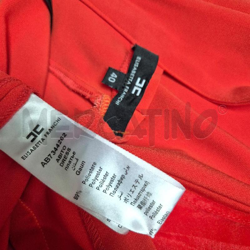 ABITO DONNA ELISABETTA FRANCHI CORALLO MANICHE VELATE | Mercatino dell'Usato Cervia 5