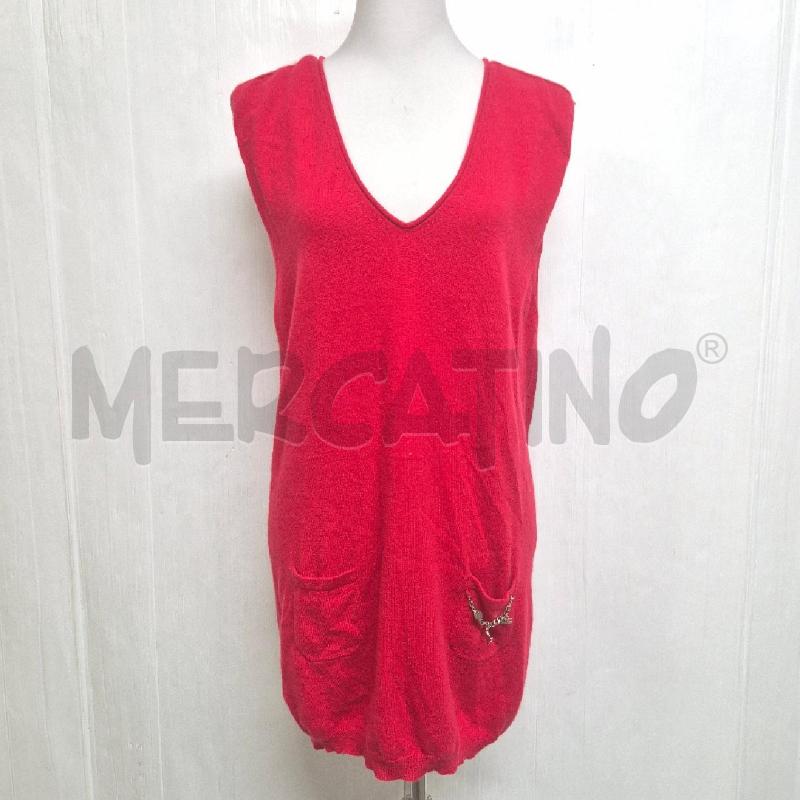 ABITO DONNA ELISABETTA FRANCHI ROSSO 100% CASHMERE | Mercatino dell'Usato Cervia 1