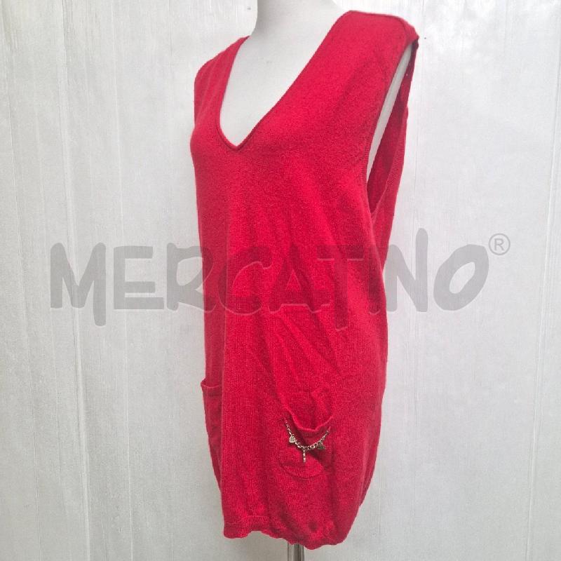 ABITO DONNA ELISABETTA FRANCHI ROSSO 100% CASHMERE | Mercatino dell'Usato Cervia 3