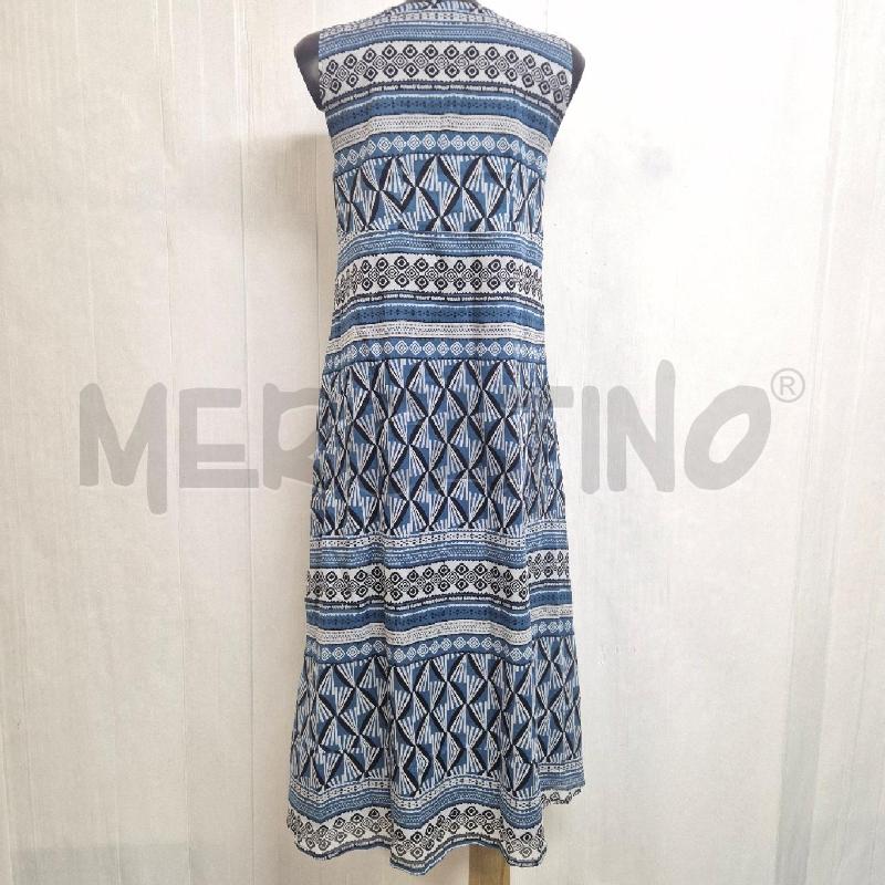 ABITO DONNA EMME FANTASIA BIANCA BLU NERO | Mercatino dell'Usato Cervia 4