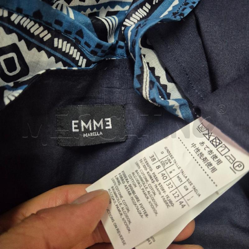 ABITO DONNA EMME FANTASIA BIANCA BLU NERO | Mercatino dell'Usato Cervia 5