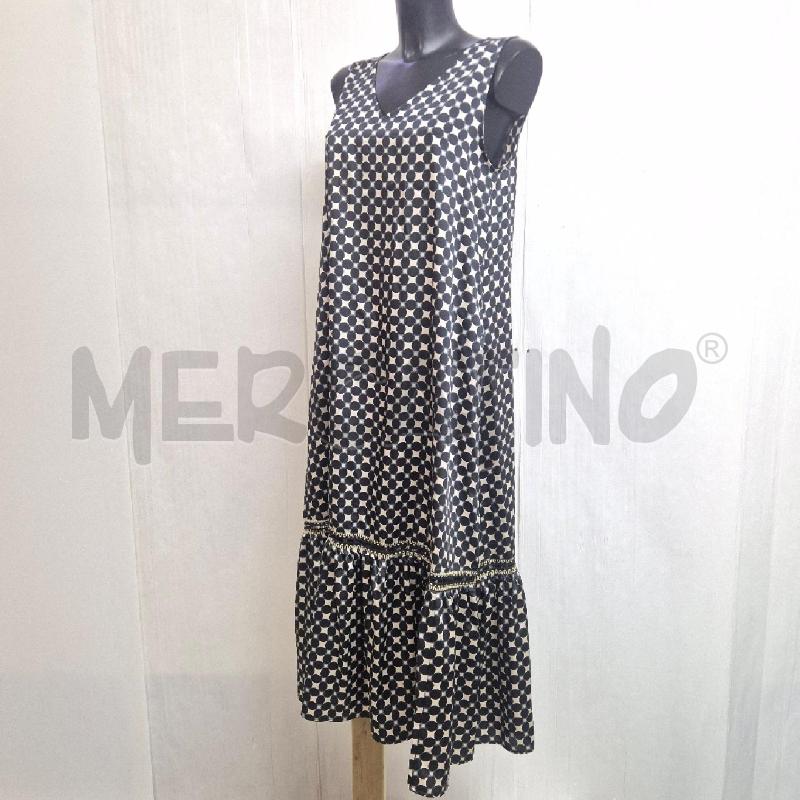 ABITO DONNA EMME NERO BEIGE FIORI | Mercatino dell'Usato Cervia 3