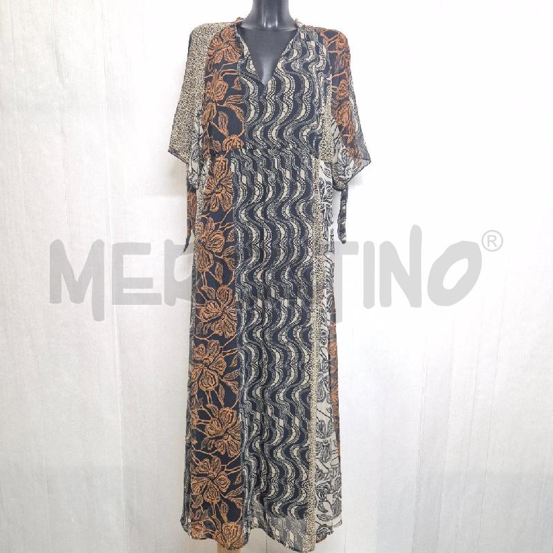 ABITO DONNA FIORELLA RUBINO BEIGE NERO ARANCIONE | Mercatino dell'Usato Cervia 1