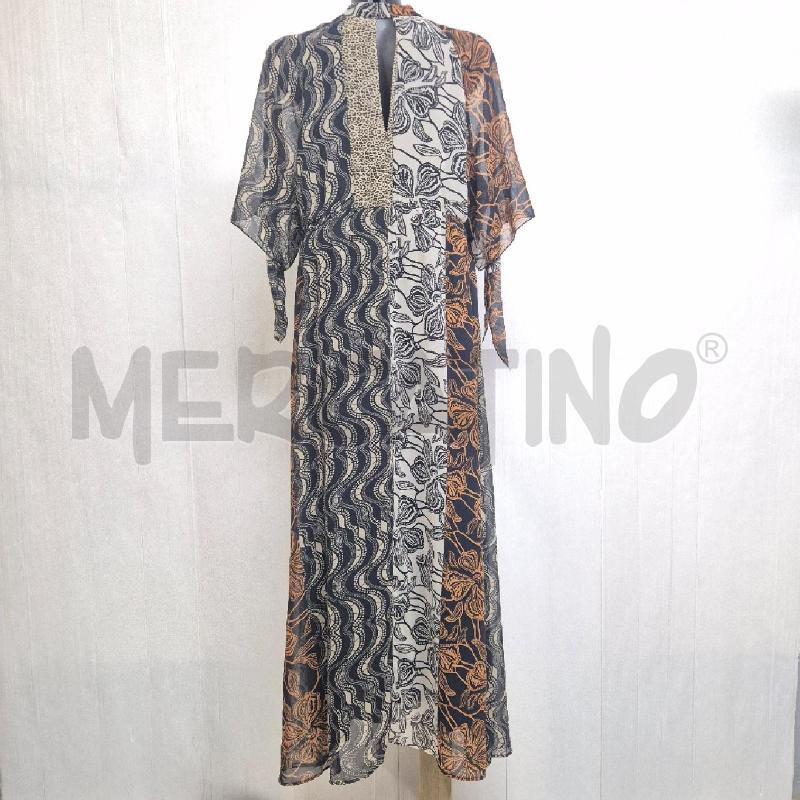ABITO DONNA FIORELLA RUBINO BEIGE NERO ARANCIONE | Mercatino dell'Usato Cervia 4