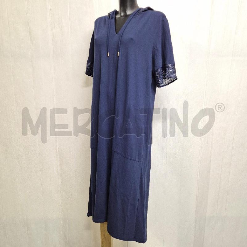 ABITO DONNA FIORELLA RUBINO BLU CAPPUCCIO E MANICHE PAILLETTES | Mercatino dell'Usato Cervia 2