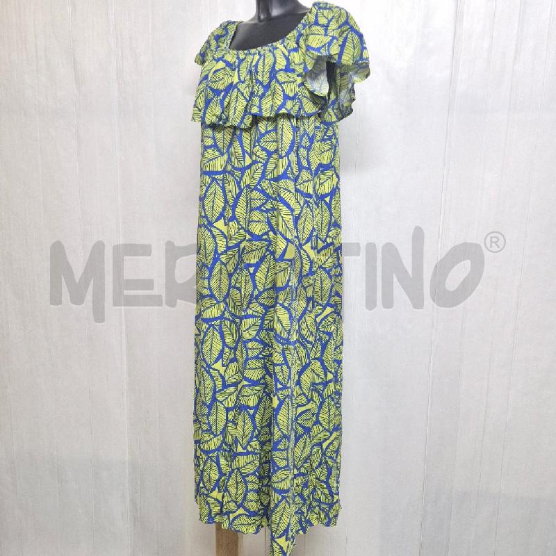ABITO DONNA FIORELLA RUBINO BLU GIALLO FOGLIE | Mercatino dell'Usato Cervia 3