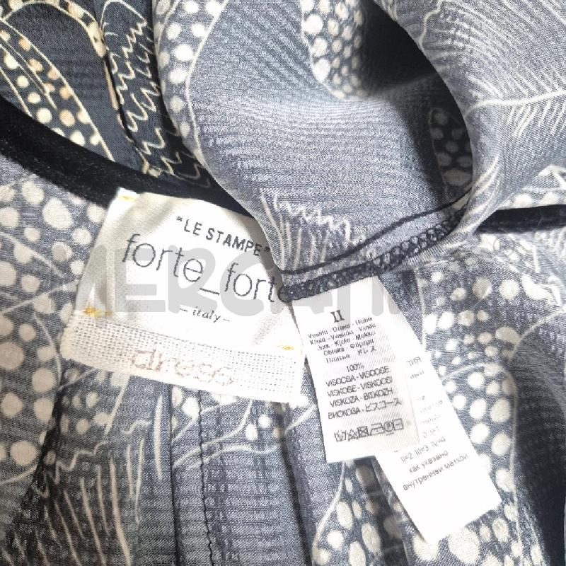 ABITO DONNA FORTEFORTE NERA FOGLIE BEIGE VISCOSA | Mercatino dell'Usato Cervia 5
