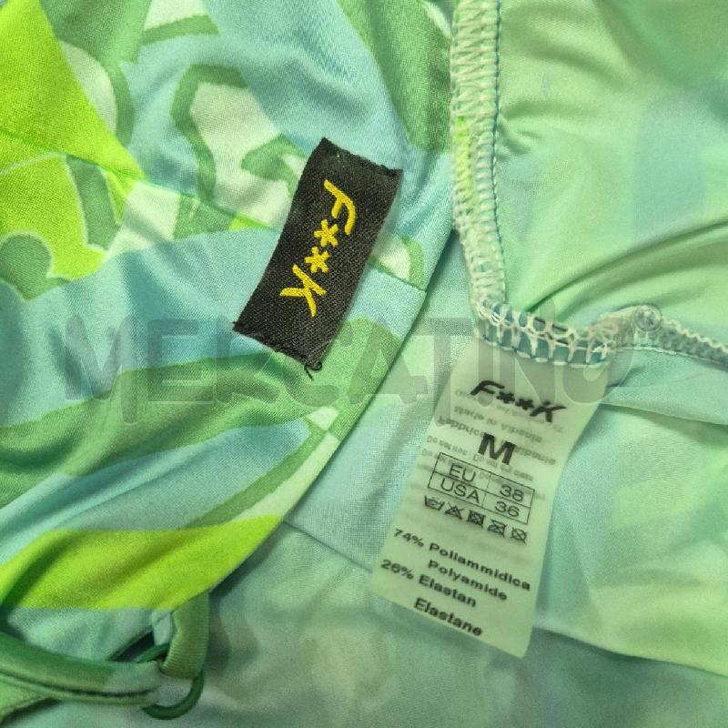 ABITO DONNA FXXK VERDE AZZURRO LUNGO PERLINE | Mercatino dell'Usato Cervia 5