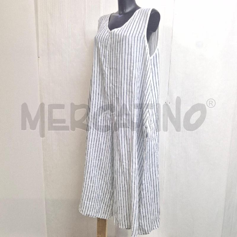 ABITO DONNA GERMANO ZAMA BIANCO RIGHE BLU | Mercatino dell'Usato Cervia 3