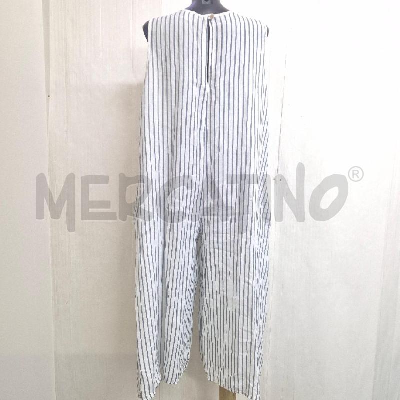 ABITO DONNA GERMANO ZAMA BIANCO RIGHE BLU | Mercatino dell'Usato Cervia 4