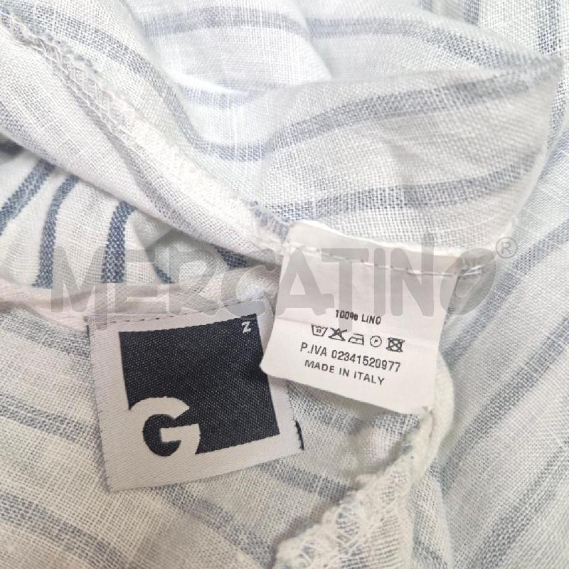 ABITO DONNA GERMANO ZAMA BIANCO RIGHE BLU | Mercatino dell'Usato Cervia 5