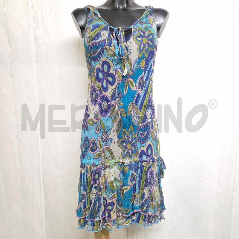 ABITO DONNA GUARDI BLU AZZURRO SETA | Mercatino dell'Usato Cervia 1