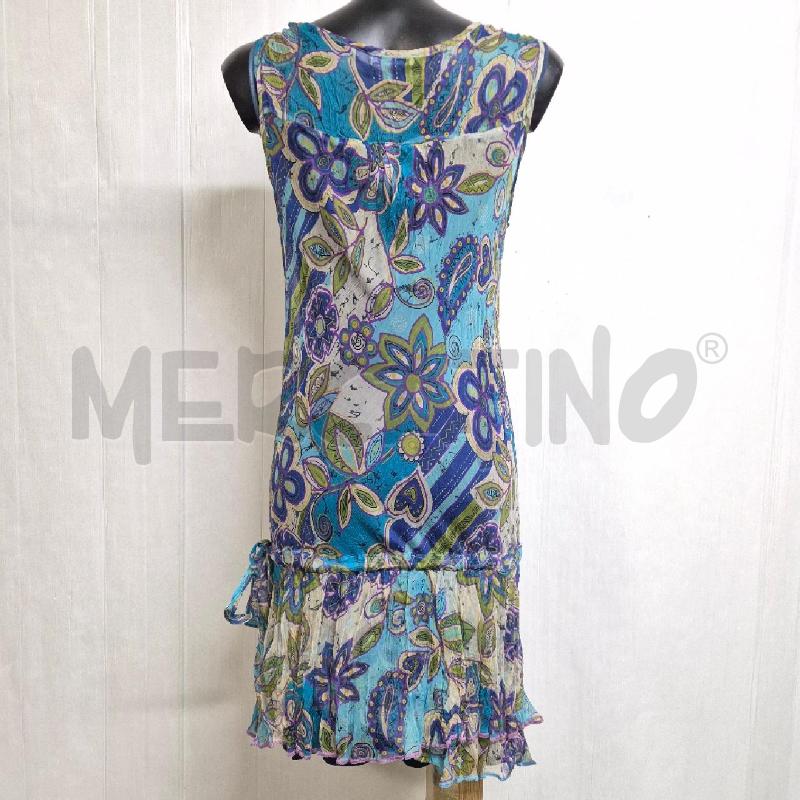 ABITO DONNA GUARDI BLU AZZURRO SETA | Mercatino dell'Usato Cervia 3