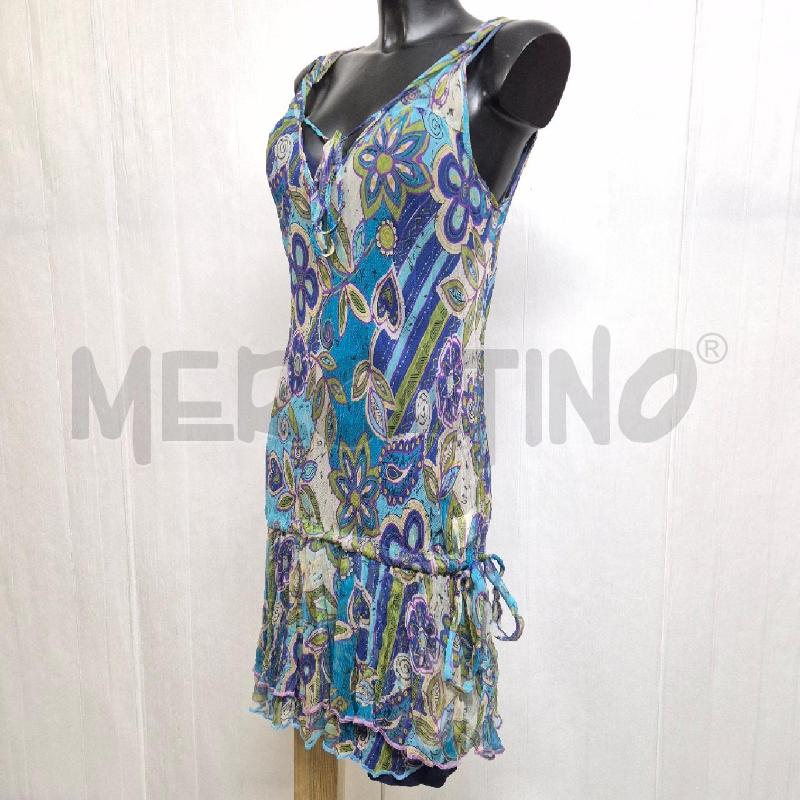 ABITO DONNA GUARDI BLU AZZURRO SETA | Mercatino dell'Usato Cervia 4