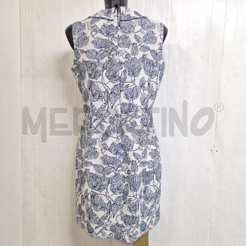 ABITO DONNA KEW 159 BIANCO FIORI E UCCELLINI BLU | Mercatino dell'Usato Cervia 4