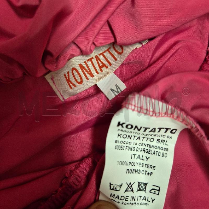 ABITO DONNA KONTATTO ROSA MONOSPALLA ROUCHES | Mercatino dell'Usato Cervia 5